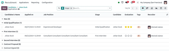 odoo version 18 recruitment module perth WA Australia